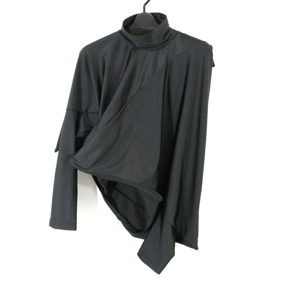 JUNYA WATANABE 定価41,800円 25AW ストレッチジャージーハイネックカットソー M AD2025 JP-T003 ジュンヤワタナベ