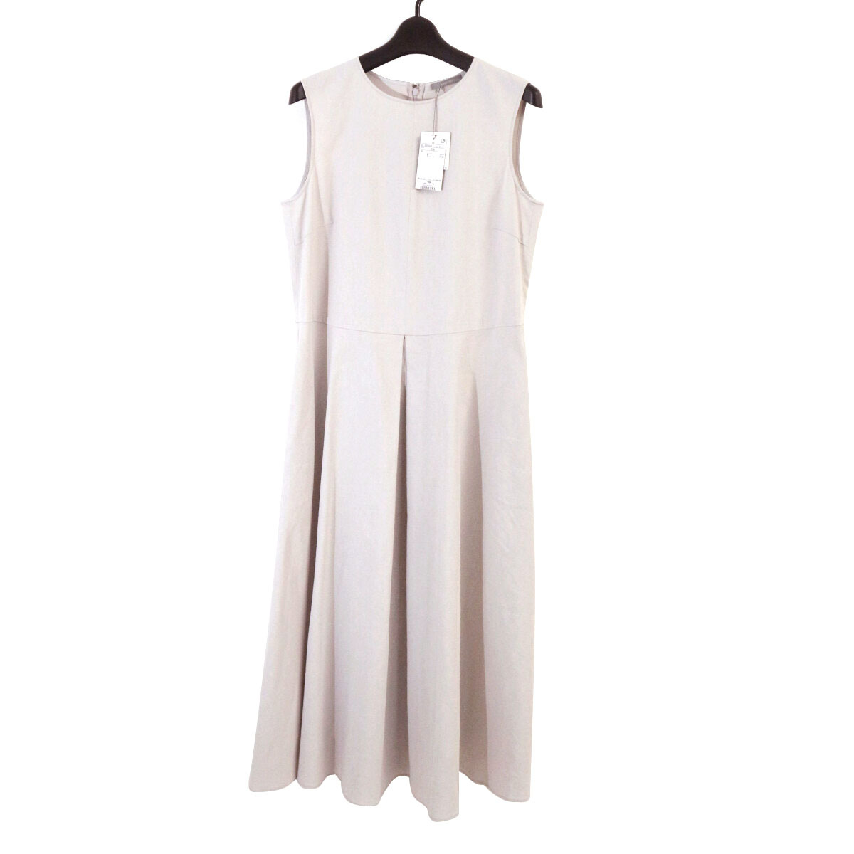 新品 theory luxe 定価53,900円 25SS Lush Linen Jadie レーヨンリネンフレアワンピース 38 03-5205500 セオリーリュクス
