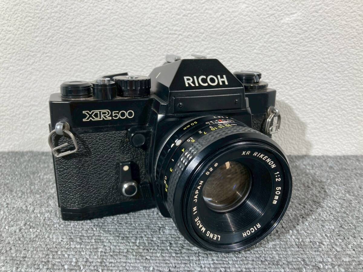 【あ338】リコー RICOH XR500 RIKENON 50mm F2 カメラ レンズ ジャンク 現状品 セット販売