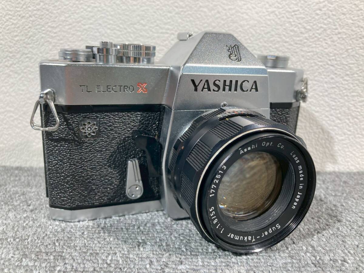 【あ357】ヤシカ YASHICA TL ELECTRO X Super-Takumar 55ｍｍ F1.8 カメラ レンズ ジャンク 現状品 フィルムカメラ