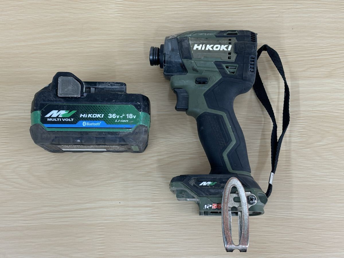 H489 ハイコーキ HIKOKI インパクトドライバ WH36DD バッテリ BSL36A18BX 通電確認済み 電動工具