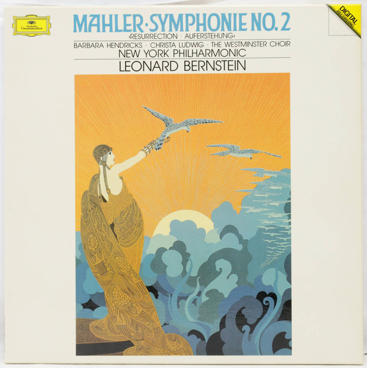 EU盤オリジナル DGG 423395-1 BERNSTEIN Mahler Symphonie No.2 2LP BOX バーンスタイン マーラー