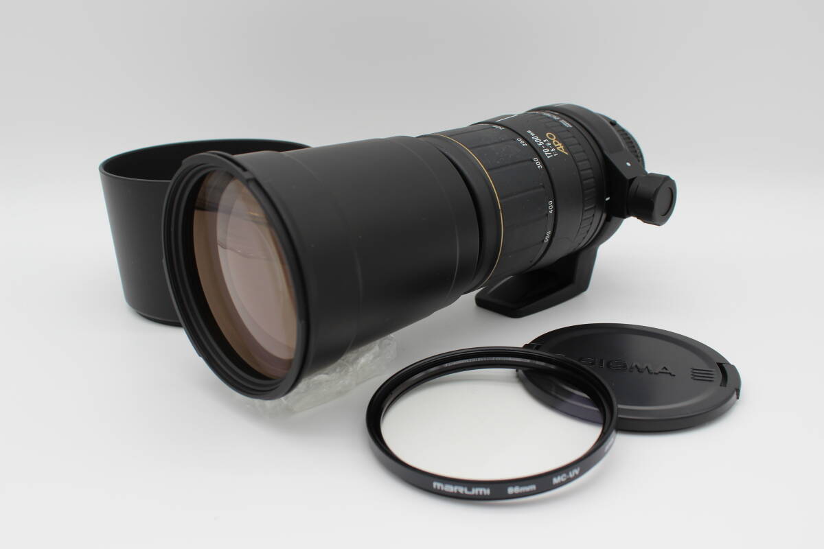 ★動作品★SIGMA APO 170-500mm F5-6.3 PENTAX用 三脚座，フード，キャップ，プロテクター付 シグマ ペンタックス#266