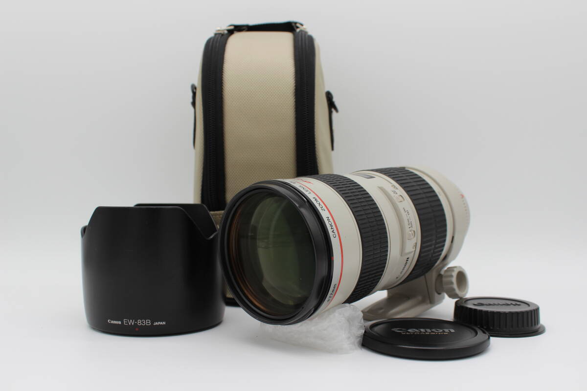 ★動作品★Canon EF 70-200mm F2.8 L USM ケース，フード，キャップ付き キヤノン#267