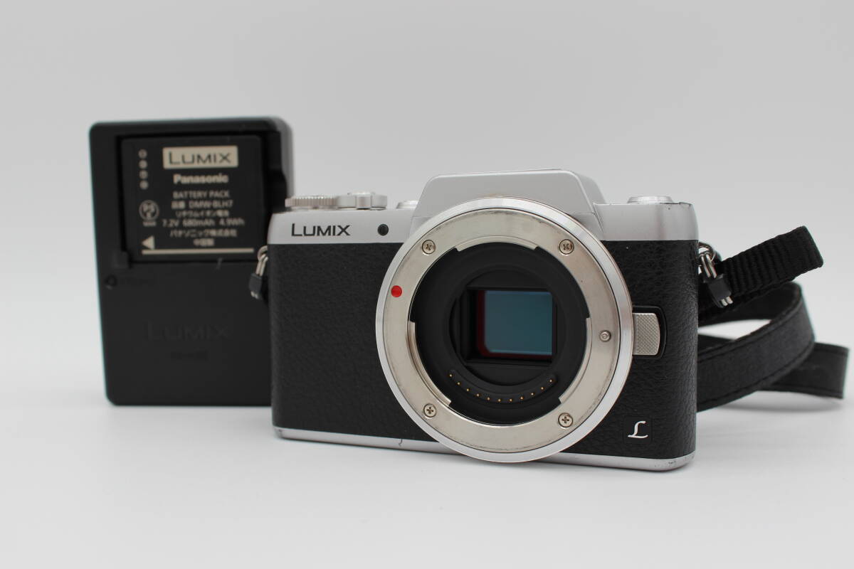 ★動作品★Panasonic LUMIX DMC-GF7 ブラック バッテリー，充電器，ストラップ付 パナソニック ルミックス #268