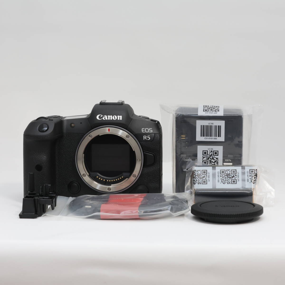 【未使用/全額返金保証】EOS R5　バッテリー/充電器/ケーブル未開封　送料無料 Canon キヤノン