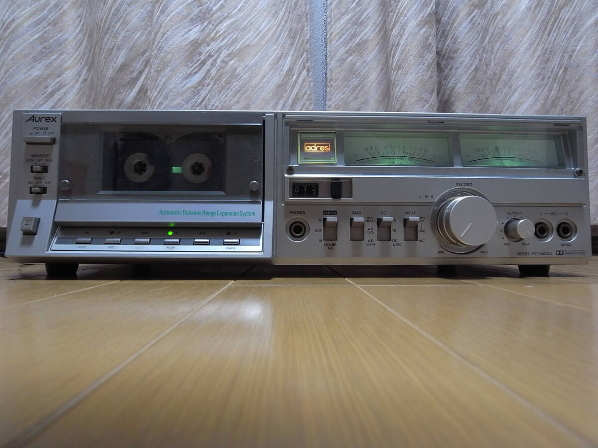 AUREX　オーレックス　カセットデッキ　PC-X60AD　動作品