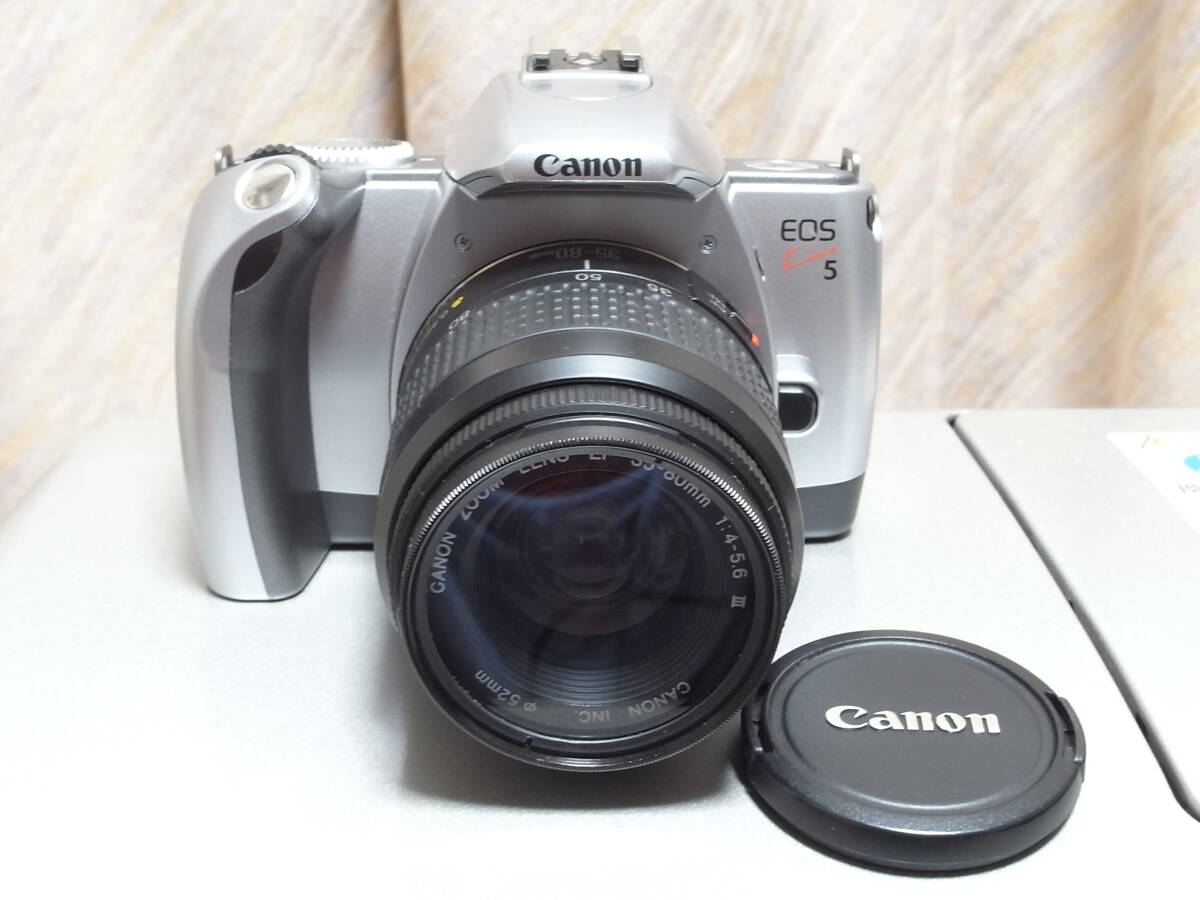 キヤノン　Canon　フィルム一眼レフ　EOS　Kiss5　純正ズーム付き　おまけに EOS 1000S