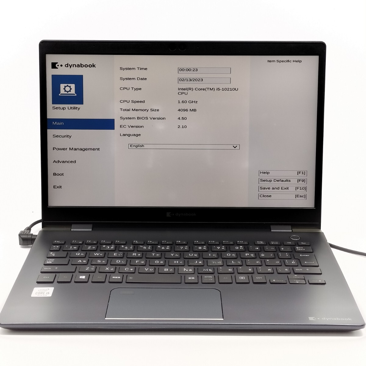 PR-11671(227449)/dynabook G83/i5-10210U/SSDなし/DDR4GB/OSなし/ジャンク品