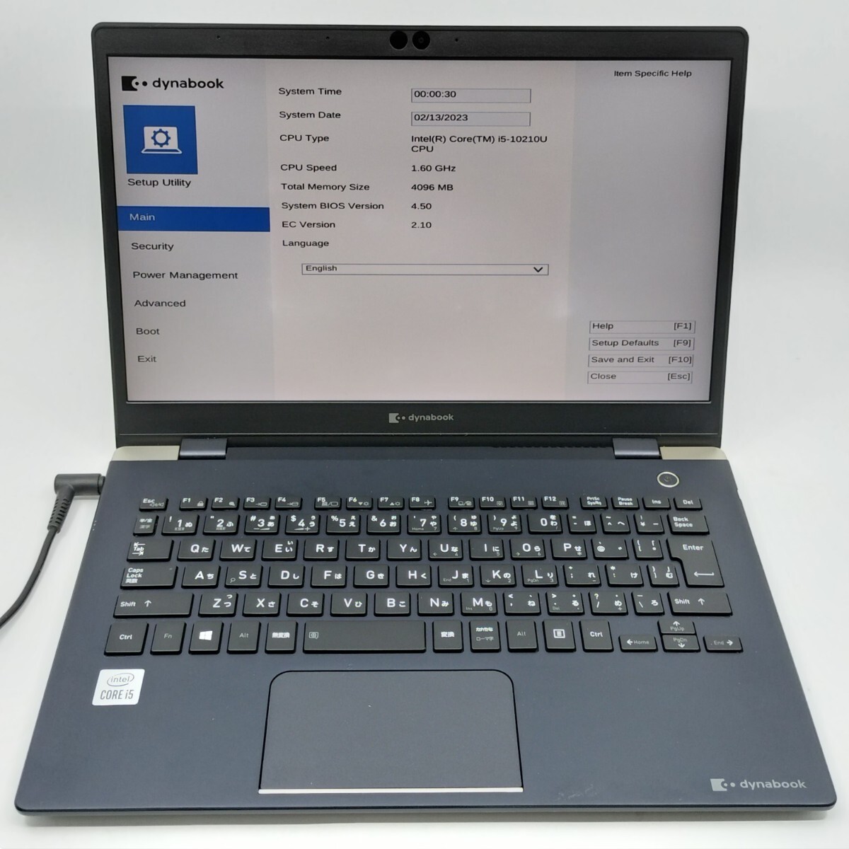 管理:CA-11714(230416)/dynabook G83/i5-10210U/SSDなし/DDR4GB/OSなし/ジャンク品