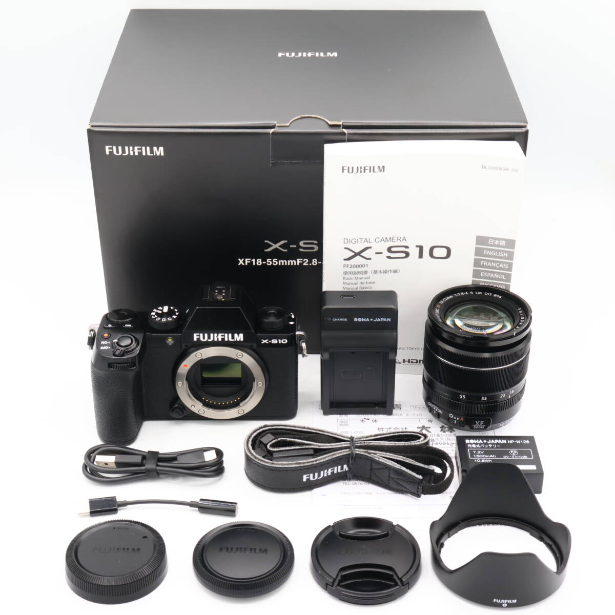 【シャッター回数：1673回】富士フイルム FUJIFILM ミラーレスデジタルカメラ X-S10 レンズキット(XF18-55) #260126_3A006077