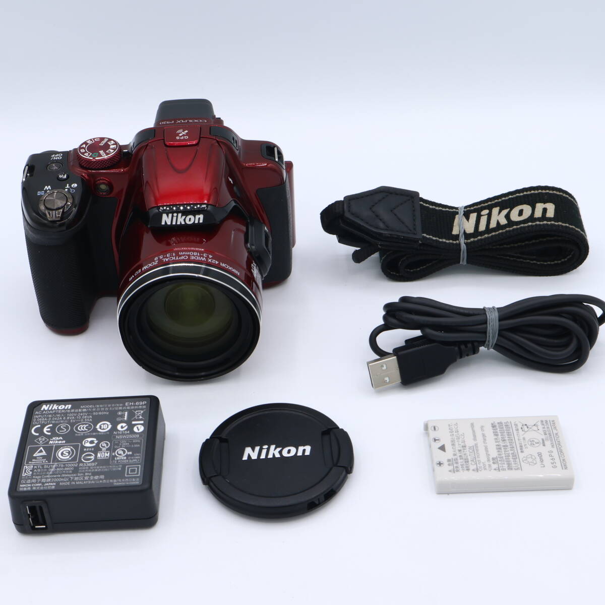 Nikon ニコン デジタルカメラ COOLPIX P520 光学42倍ズーム バリアングル液晶 レッド P520RD #260204_22009468