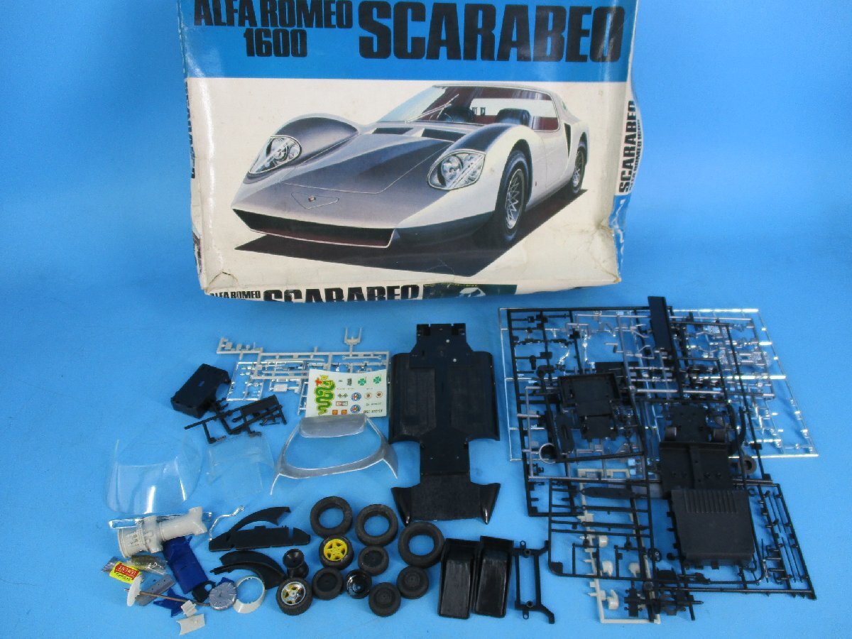 レア　当時物　旧　バンダイ　1/16　アルファ・ロメオ 1600　スカラベオ　プラモデル　レトロ　現状品　梱包A（中AFL19