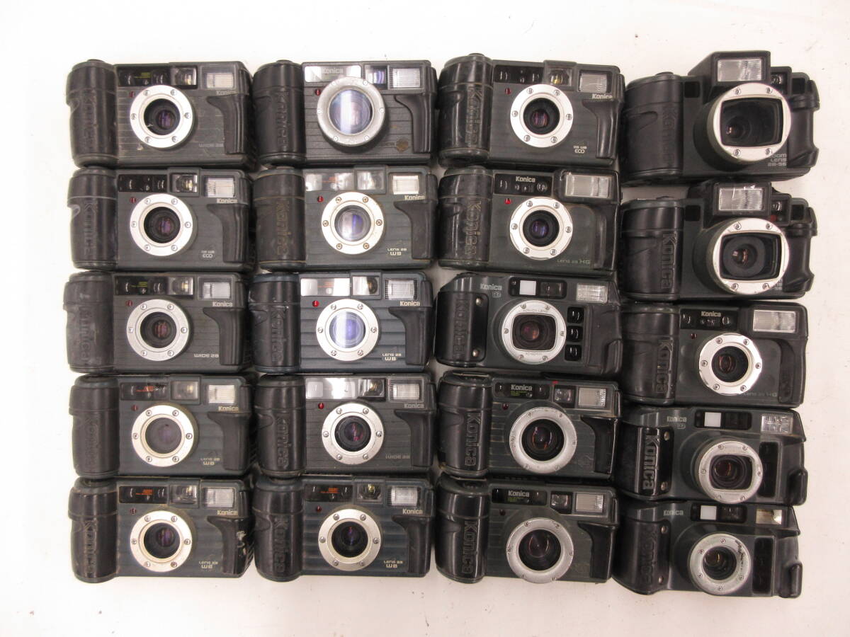 (6798N)ジャンク Konica 現場監督 DD 現場監督 WIDE 28 現場監督 LENS 28 WB 現場監督 zoom LENS 28-56等コニカ まとめてセット 20台 