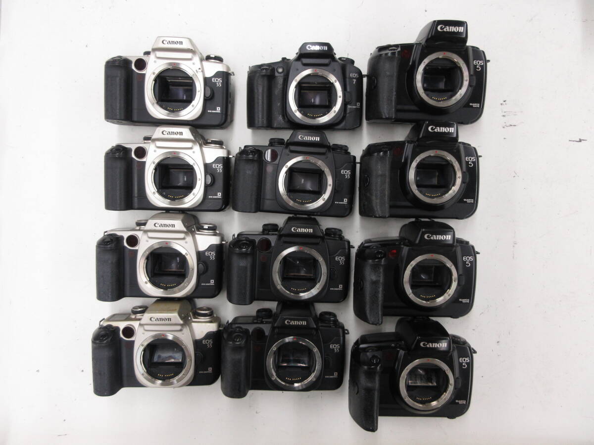 (6804N)ジャンク Canon EOS5 EOS7 EOS55 キヤノン まとめてセット 12台 