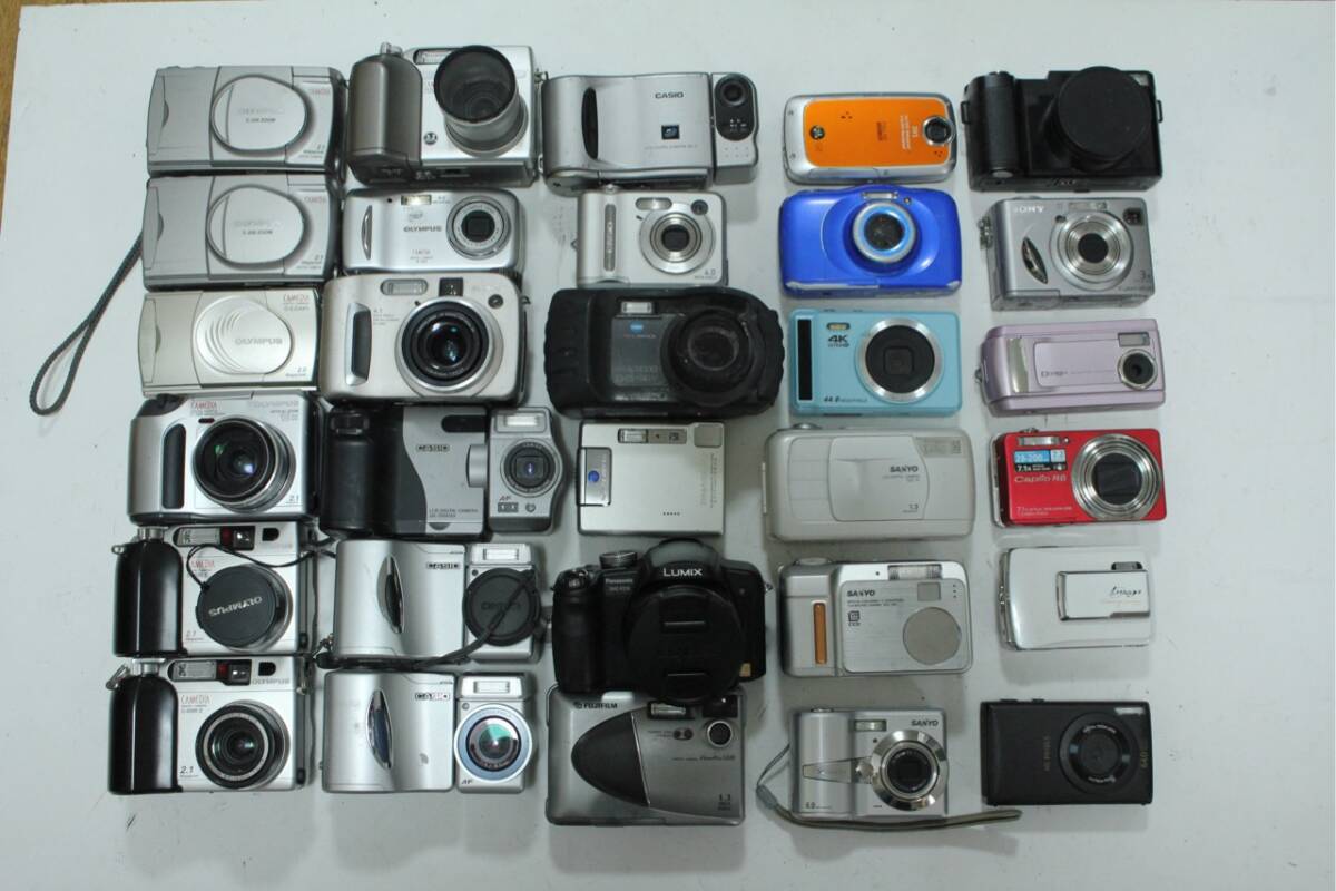 ★現状品★オリンパス OLYMPUS メーカー色々 コンパクトデジタルカメラ 30台まとめ##100063#Y3678