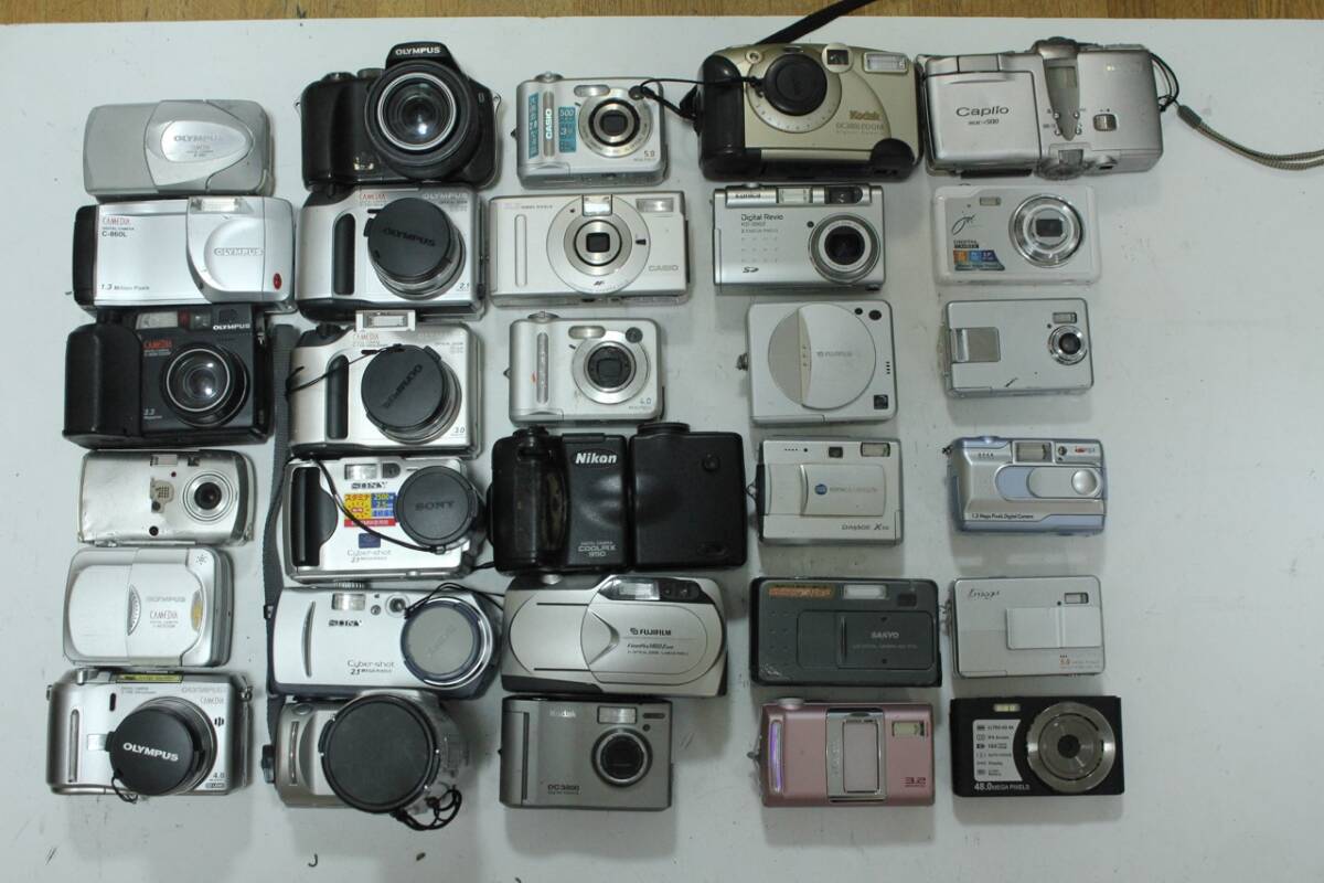 ★現状品★オリンパス OLYMPUS メーカー色々 コンパクトデジタルカメラ 30台まとめ##100063#Y3679