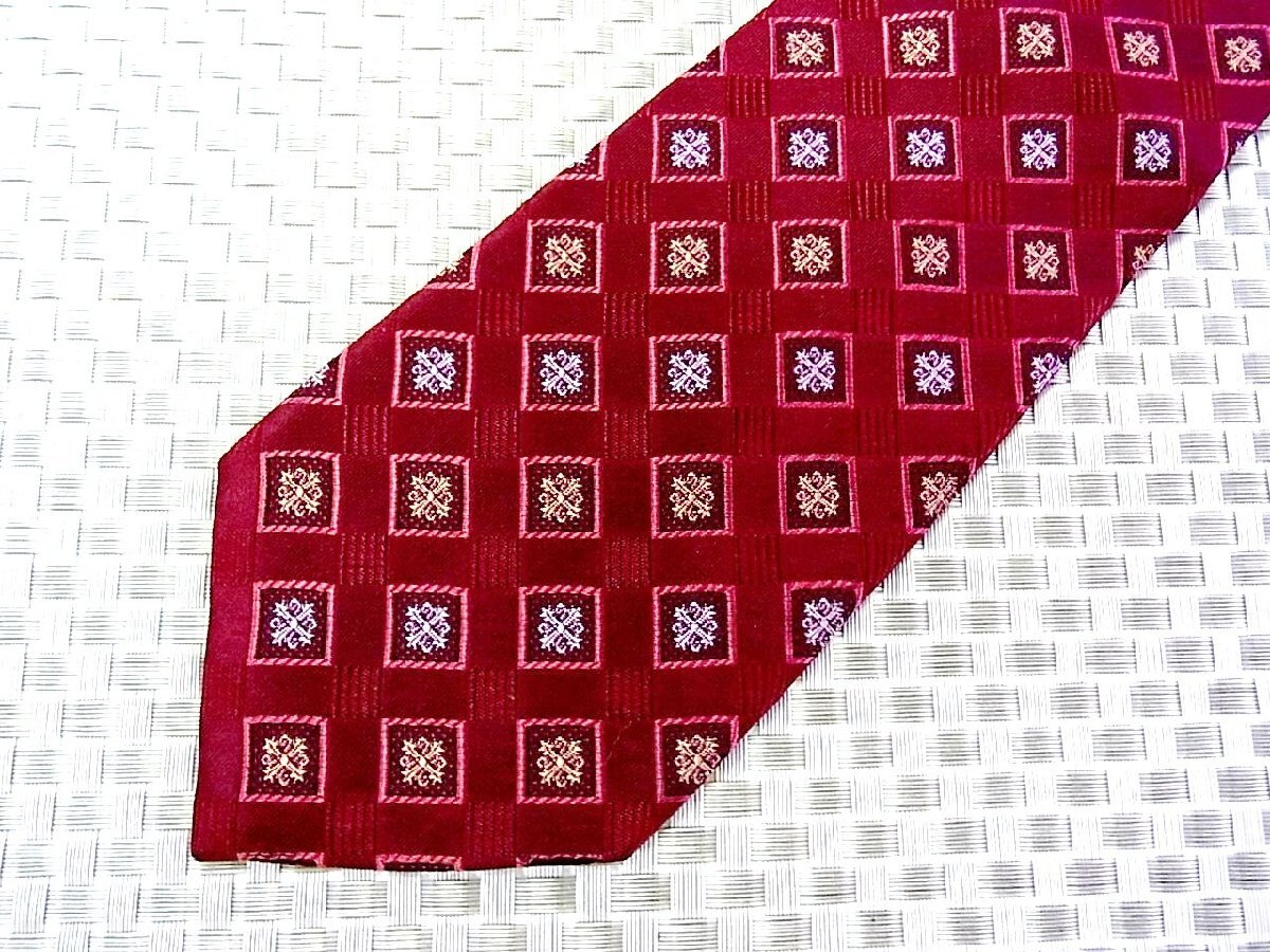 【在庫処分セール】●特売●FK2-4226●デュポン【刺繍 花 スクエア 柄】ネクタイ●