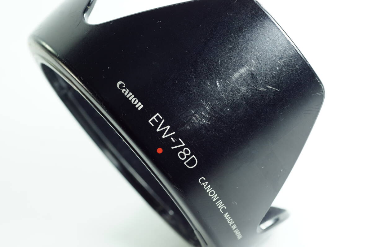 6A『並品』 CANON EW-78D EF-S18-200mm F3.5-5.6 IS EF28-200mm F3.5-5.6 USM レンズフード