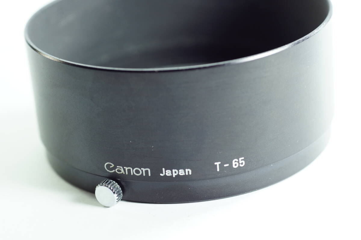 6A『キレイ』CANON T-65 EX 95mm F3.5用 内径65mm カブセ式 メタルフード