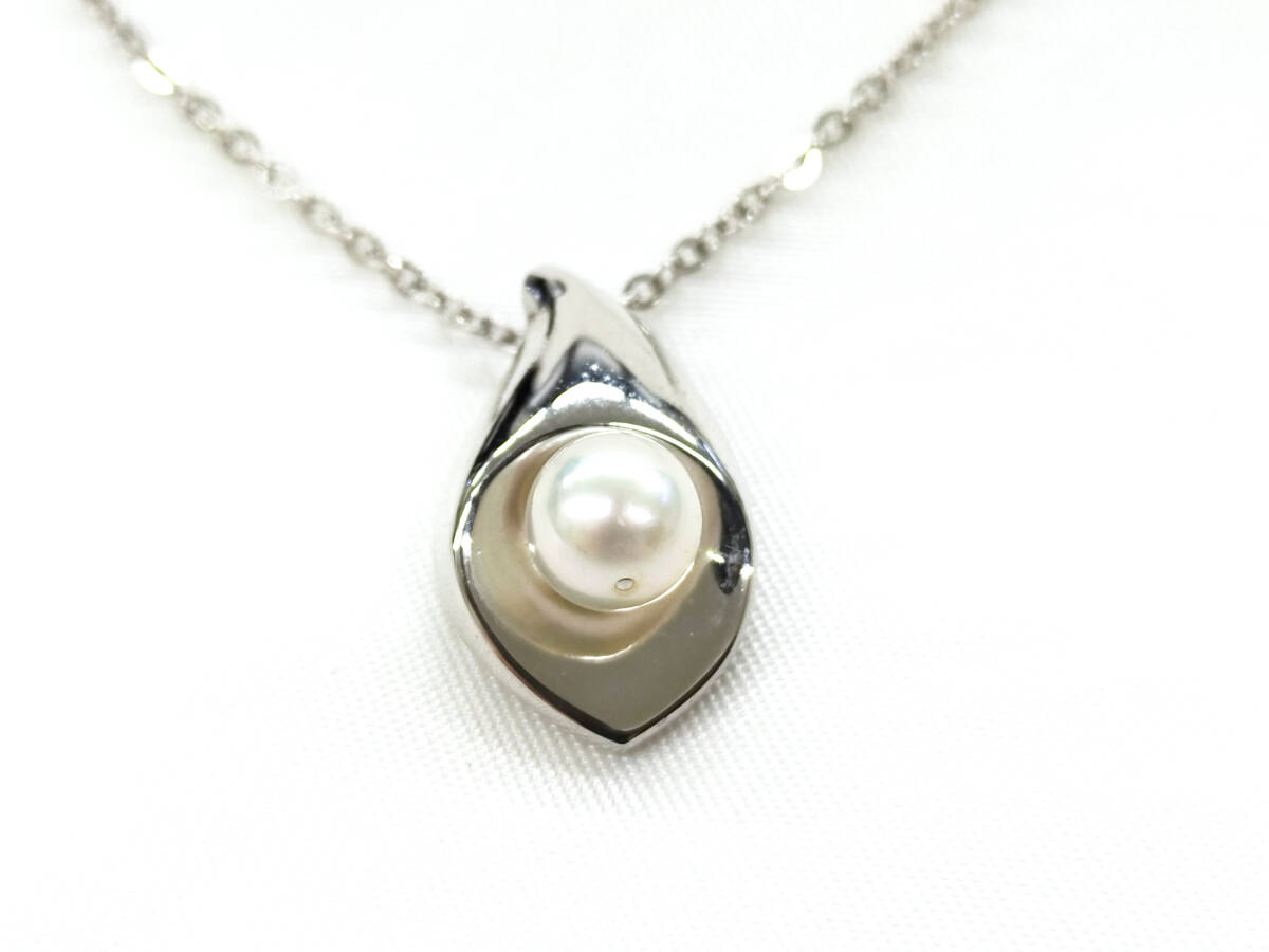 W● TASAKI タサキ 田崎真珠 パール ネックレス S刻印 パールサイズ 約6.1mm アクセサリー ジュエリー フォーマル シルバー レディース