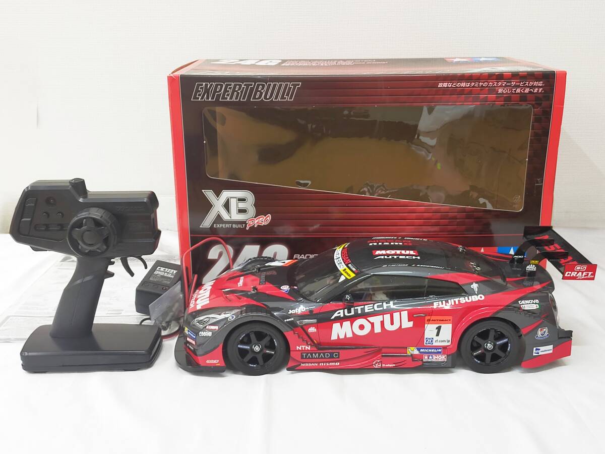 W● タミヤ 1/10スケール RCカー エキスパートビルト XBシリーズ No.192 MOTUL AUTECH GT-R TT-02 シャーシ