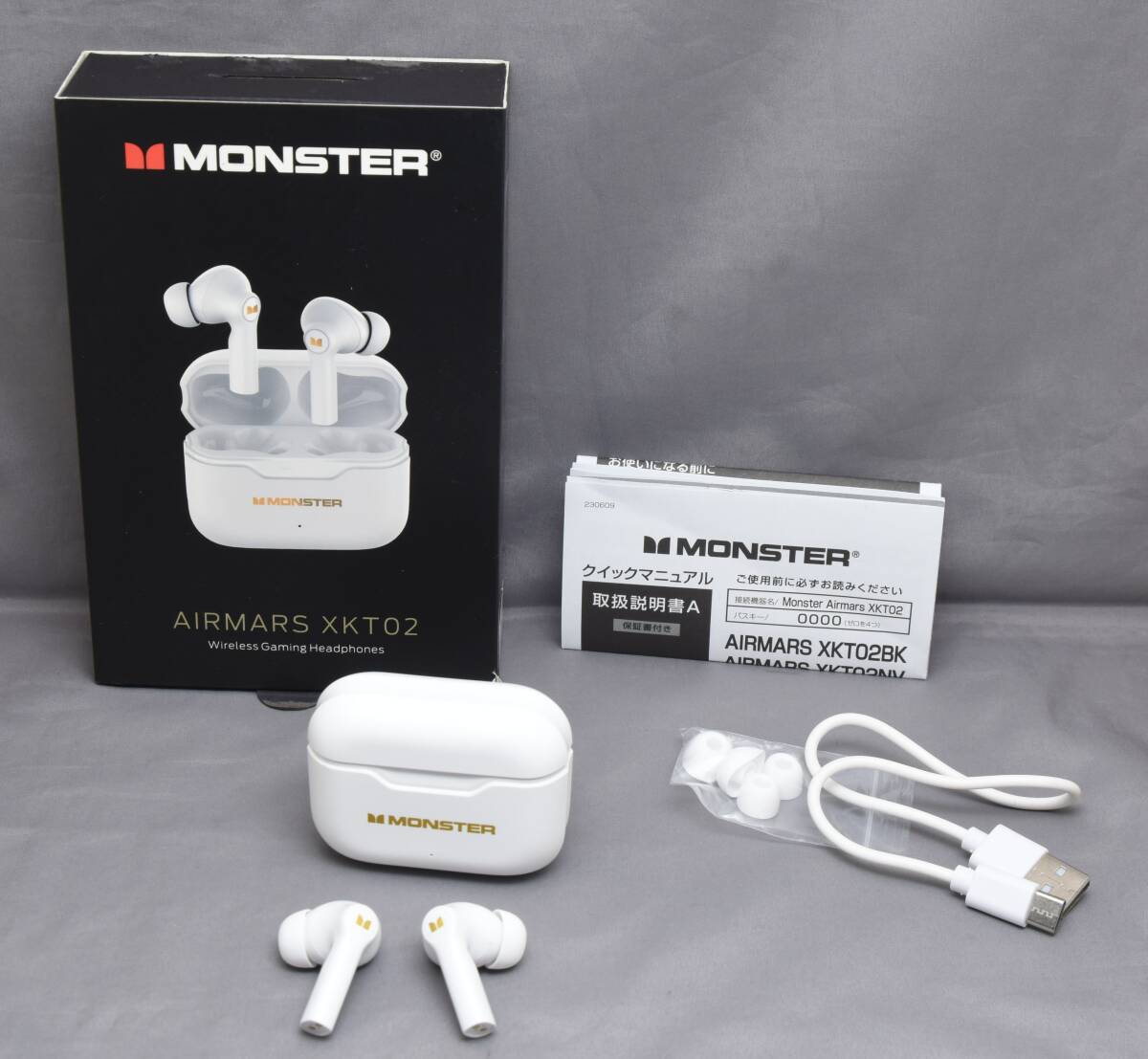 ▲☆【MONSTER】モンスター ワイヤレス イヤホン XKT02 ホワイト★△