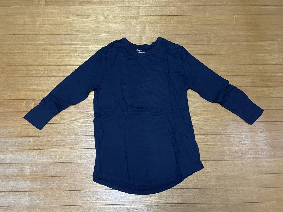2010年製　GAP　7分袖Tシャツ　XS　ダークネイビー　未使用