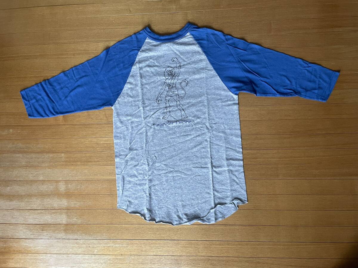 ベースボール　7分袖Tシャツ　Sサイズ　青グレー