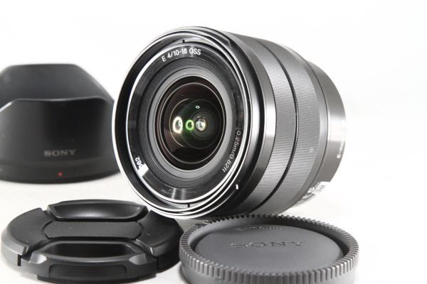 ★特上品★ソニー SONY E 10-18mm F4 OSS SEL1018★レンズフード付 大人気★107170