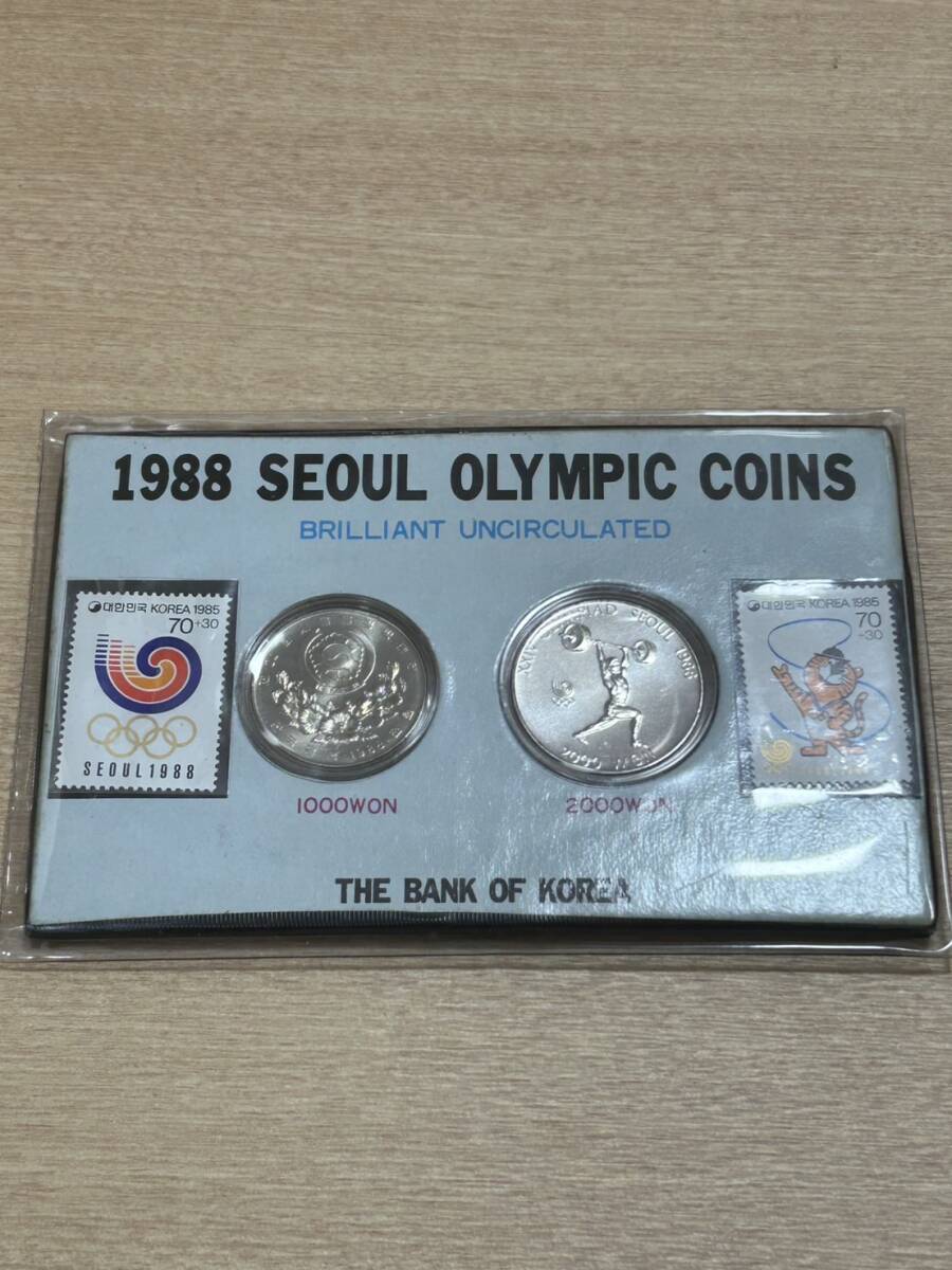 YF2947【ソウルオリンピック　記念硬貨　1000ウォン　2000ウォン】