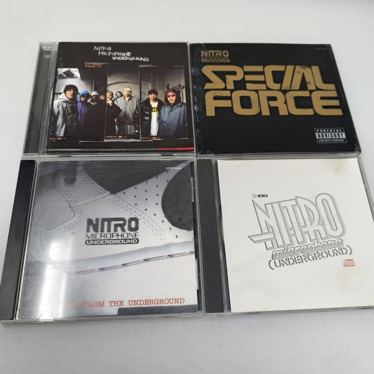 CD 4枚セット　NITRO MICROPHONE UNDERGROUND　即決　送料込み　STRAIGHT FROM THE UNDERGROUNDSPECIAL FORCENITRICH / SPARK DA L