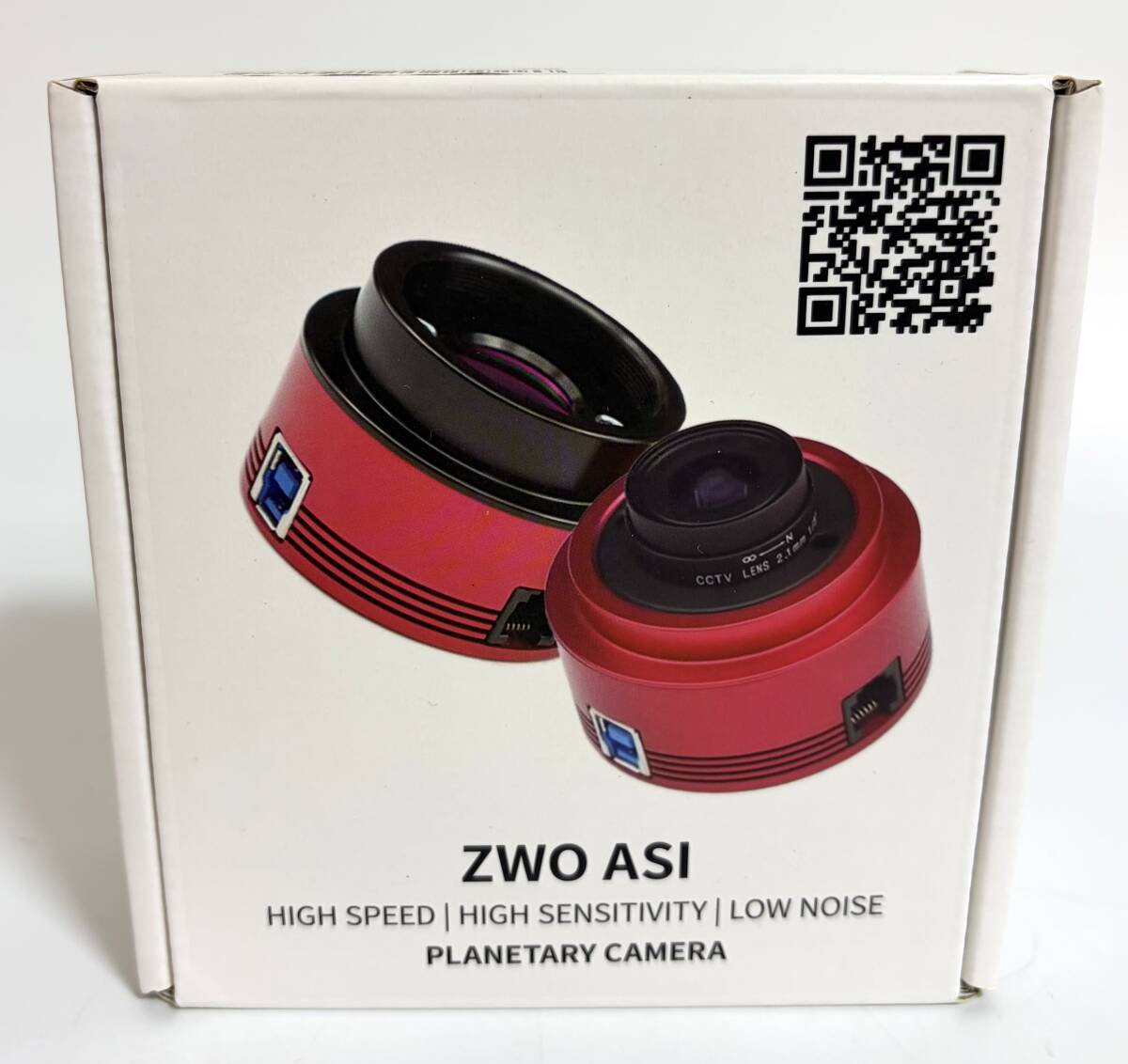 ★新品未使用品★ ZWO ASI 178MM（モノクロ／非冷却モデル）CMOSカメラ 天文カメラ 高解像度 レンズ 裏面照射 望遠鏡 双眼鏡 I260416-2