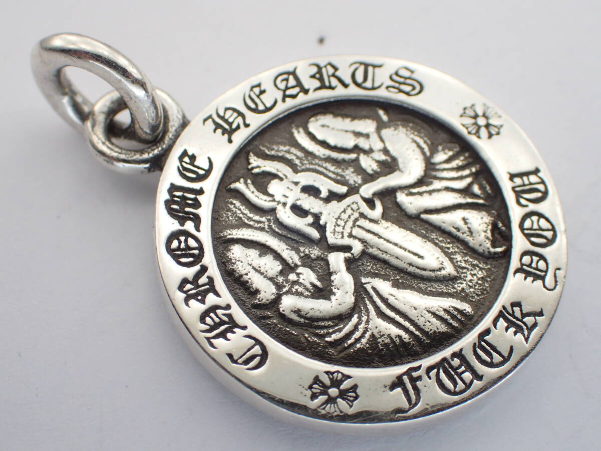 正規品CHROME HEARTS ★エンジェルメタルファックユーペンダントトップ★4.6ｇ