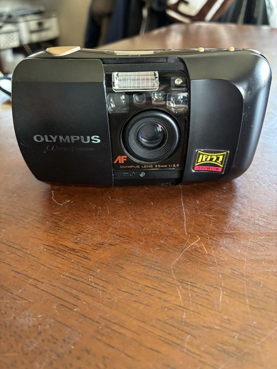 【中古】OLYMPUS オリンパス μ[mju:] ZOOM PANORAMA コンパクトフィルムカメラ