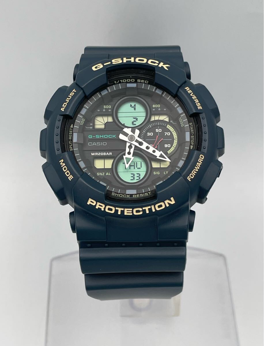 KH3581A187 稼動品 CASIO カシオ G-SHOCK PROTECTION 5612 GA-140 腕時計 デジタル ネイビーカラー 本体のみ 現状品