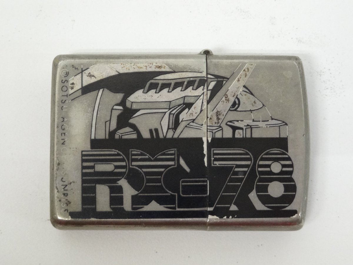 ユ■/Zこ0112　Zippo ジッポ　大河原邦男デザイン 機動戦士ガンダム RX-78 //着火未確認 ジャンク 保証無