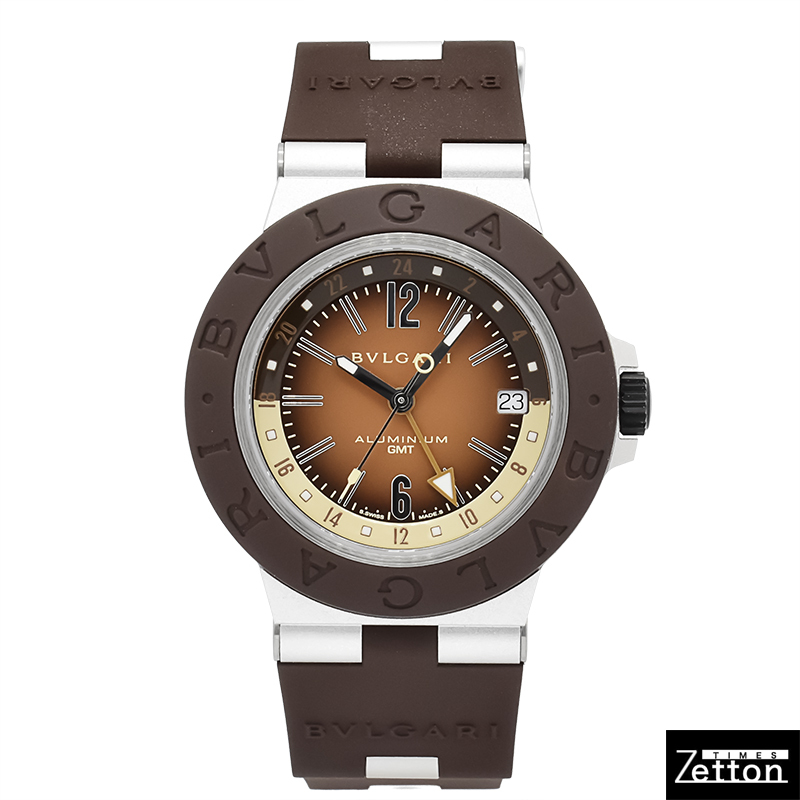 【新品】ブルガリ BVLGARI アルミニウム GMT フェンダー 限定モデル 104117 メンズ