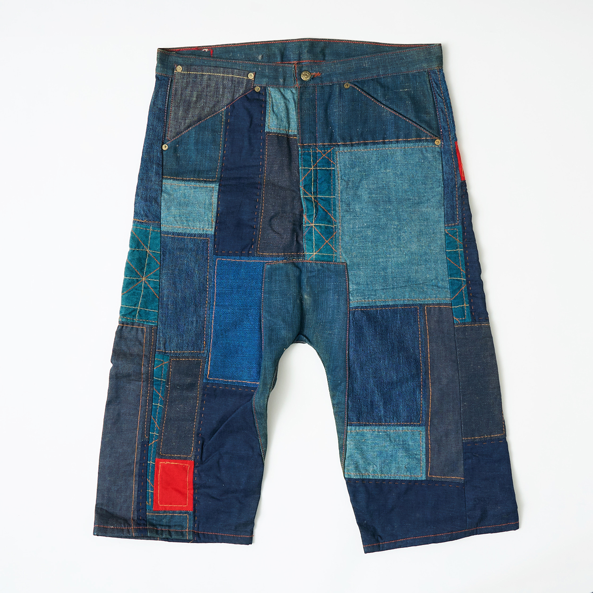 【新品未使用】 タグ付き リーバイスレッド Levi's Red パッチワーク ハーフパンツ 34/32 マルジェラ Margilea