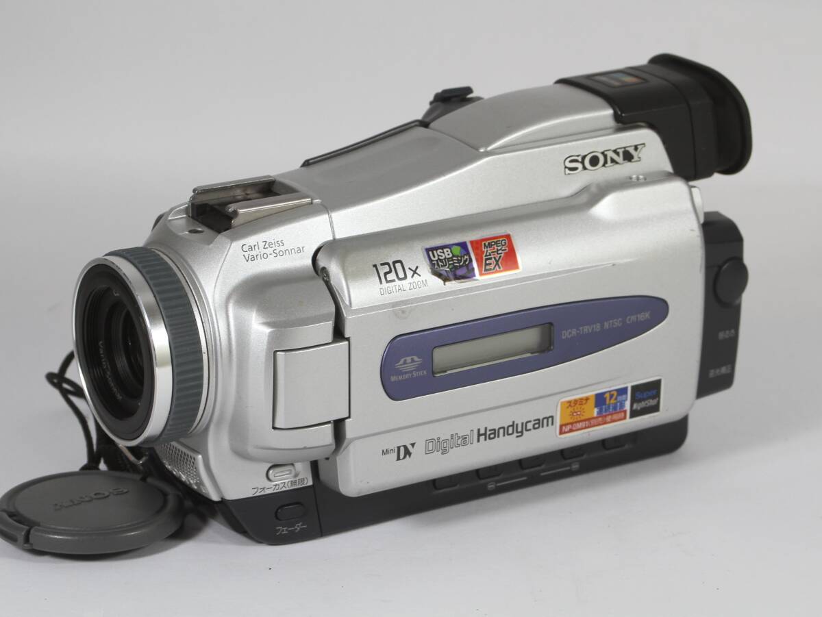 d★ソニー DCR-TRV18 MiniDV 撮影再生OK 本体のみ 難あり