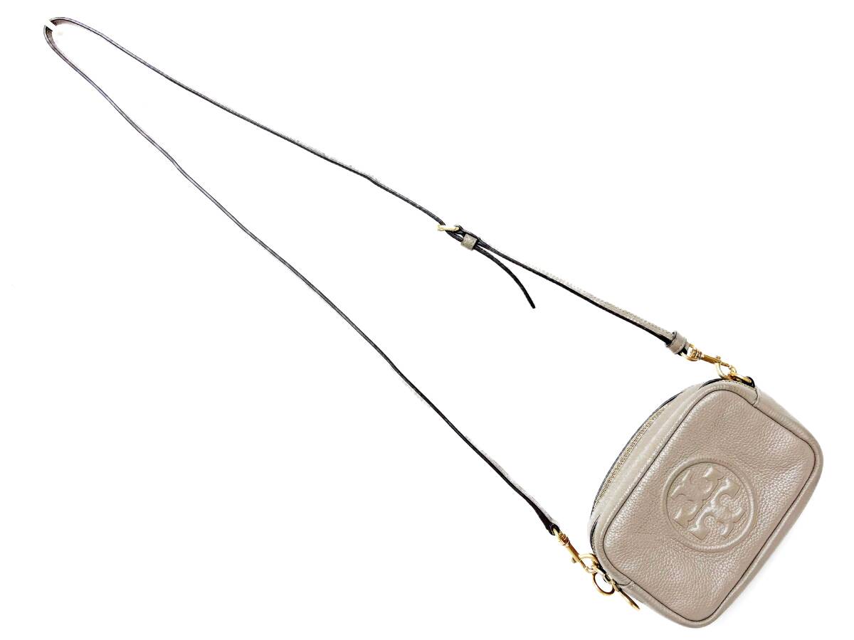 TORY BURCH トリーバーチ ペリー ボンベ カメラバッグ ショルダーバッグ ハンドバッグ グレー グレージュ かばん バッグ