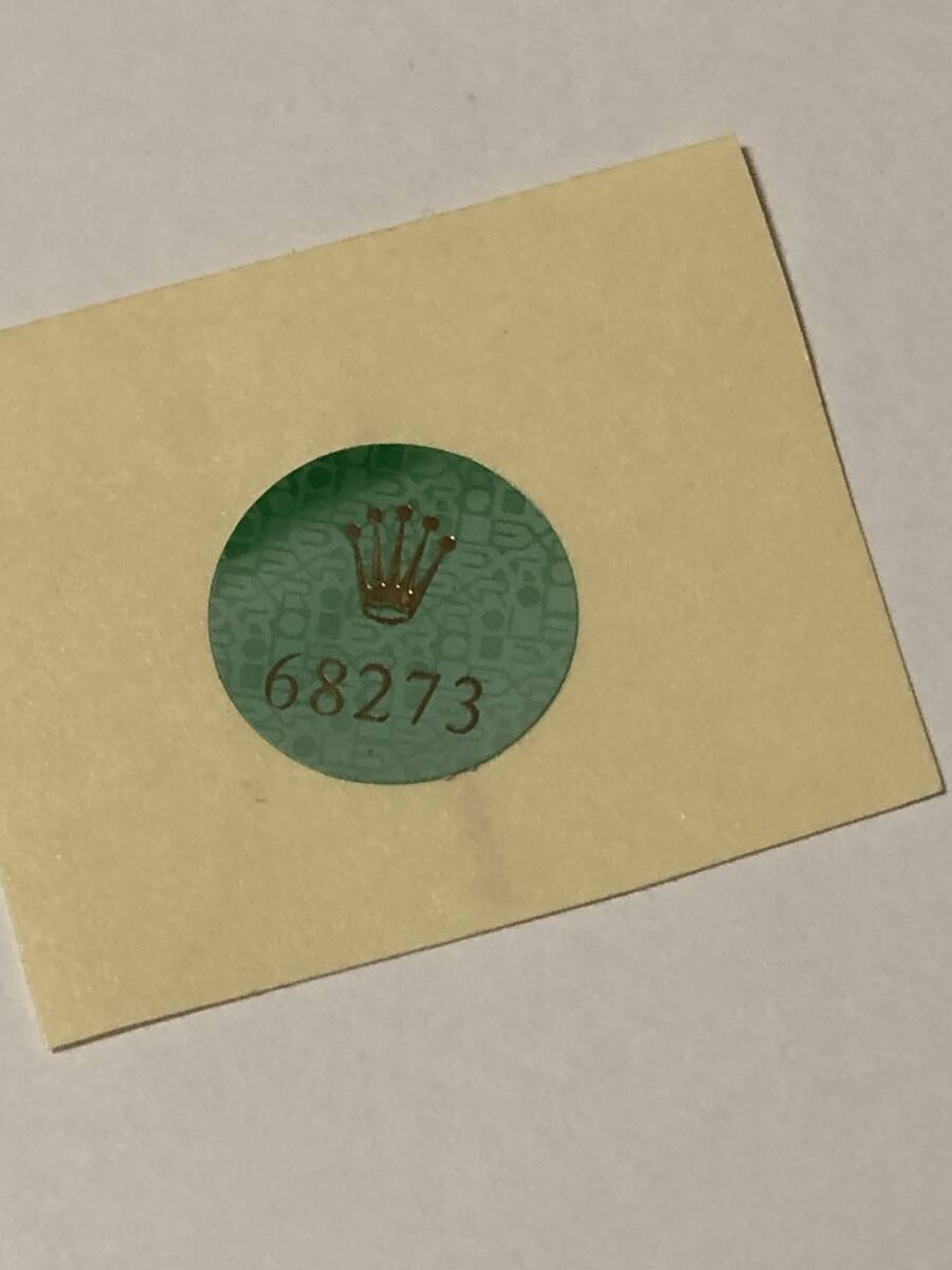 Rolex ロレックス　68273 Date Just レディースコンビ　ホログラム　裏蓋　シール