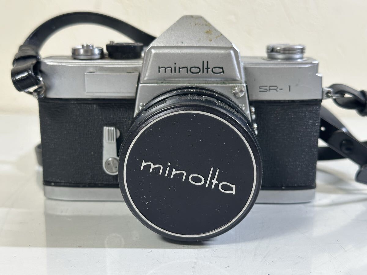 MINOLTA ミノルタ カメラ/SR-1 レンズ/AUTO ROKKOR-PF 1:1.8 f=55mm マニュアルフォーカス フィルムカメラ 一眼レフカメラ 動作未確認