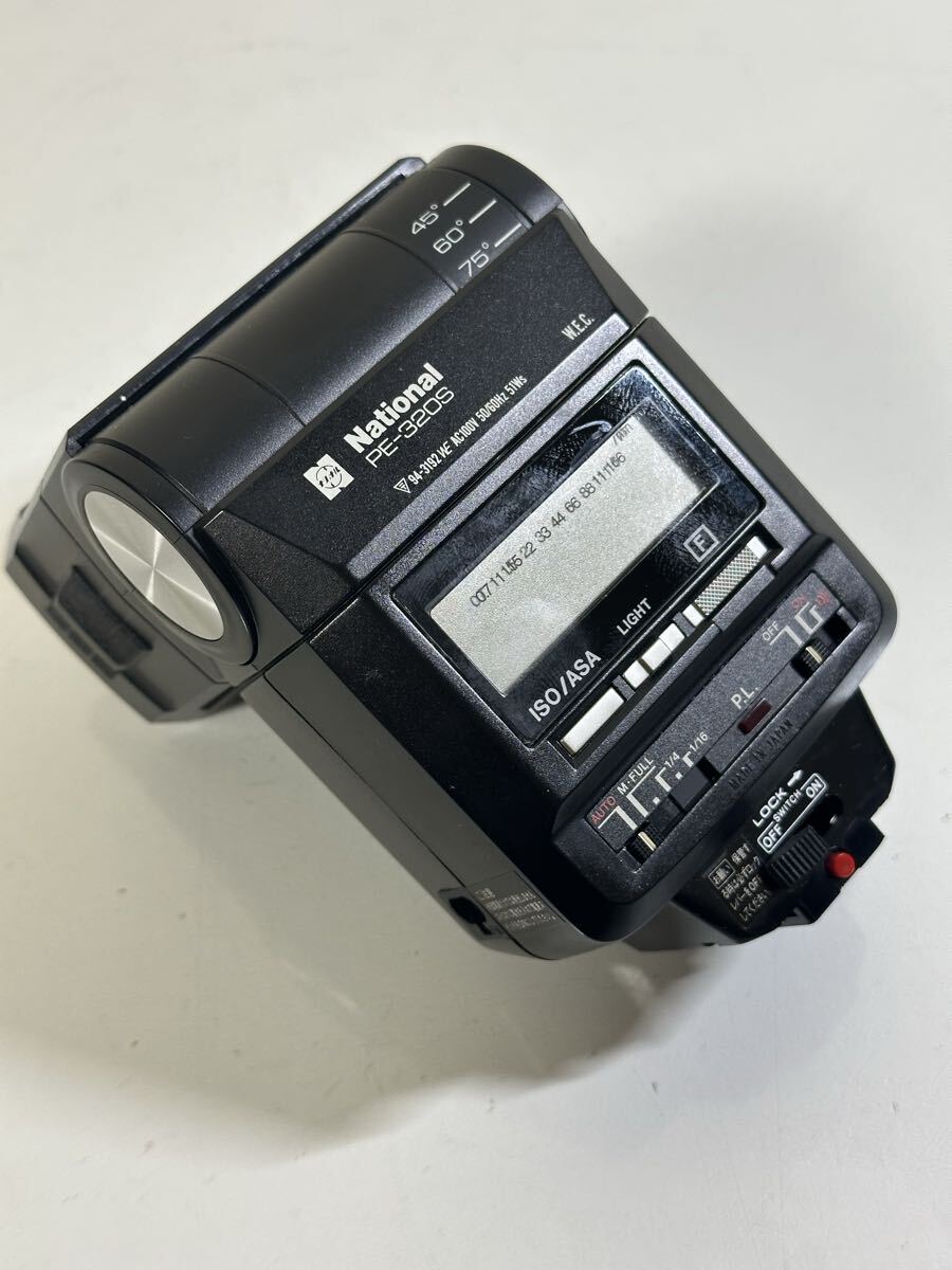 National ナショナル ストロボ PE-320S カメラ部品 動作未確認 ケース付き
