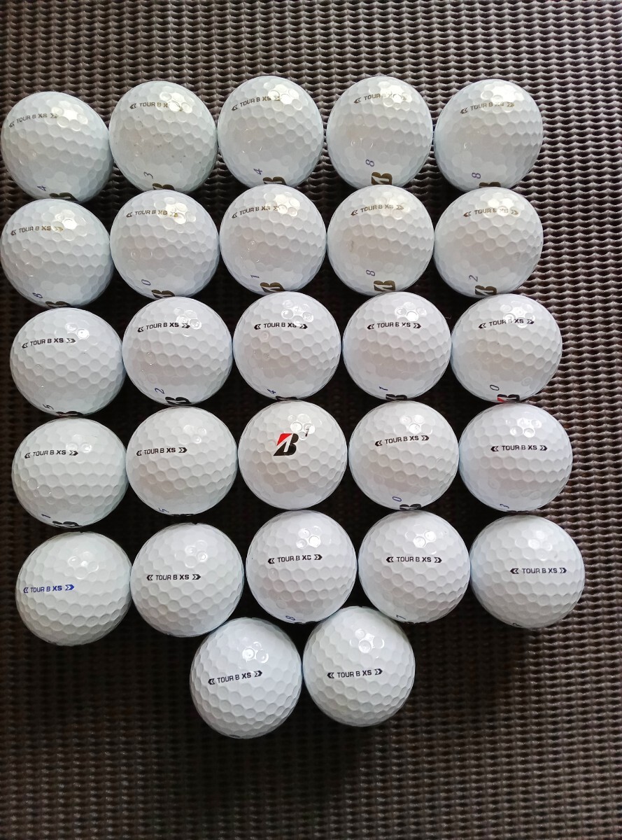 ★無傷できれいな・BRIDGESTONE・TOUR B XS・ロストボール27個 ・マーク、ロゴなし