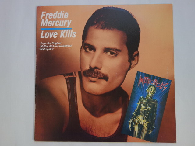 ★レコードH★ FREDDIE MERCURY フレディ・マーキュリー/ LOVE KILLS　（12inch）★メトロポリス★CBS Records / Australia盤 ★