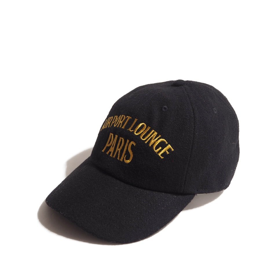 R7916f13　▼Deuxieme Classe ドゥーズィエムクラス▼　24AW LOGO CAP ウール ポリエステル キャップ ブラック / 黒 ロゴ 秋～春
