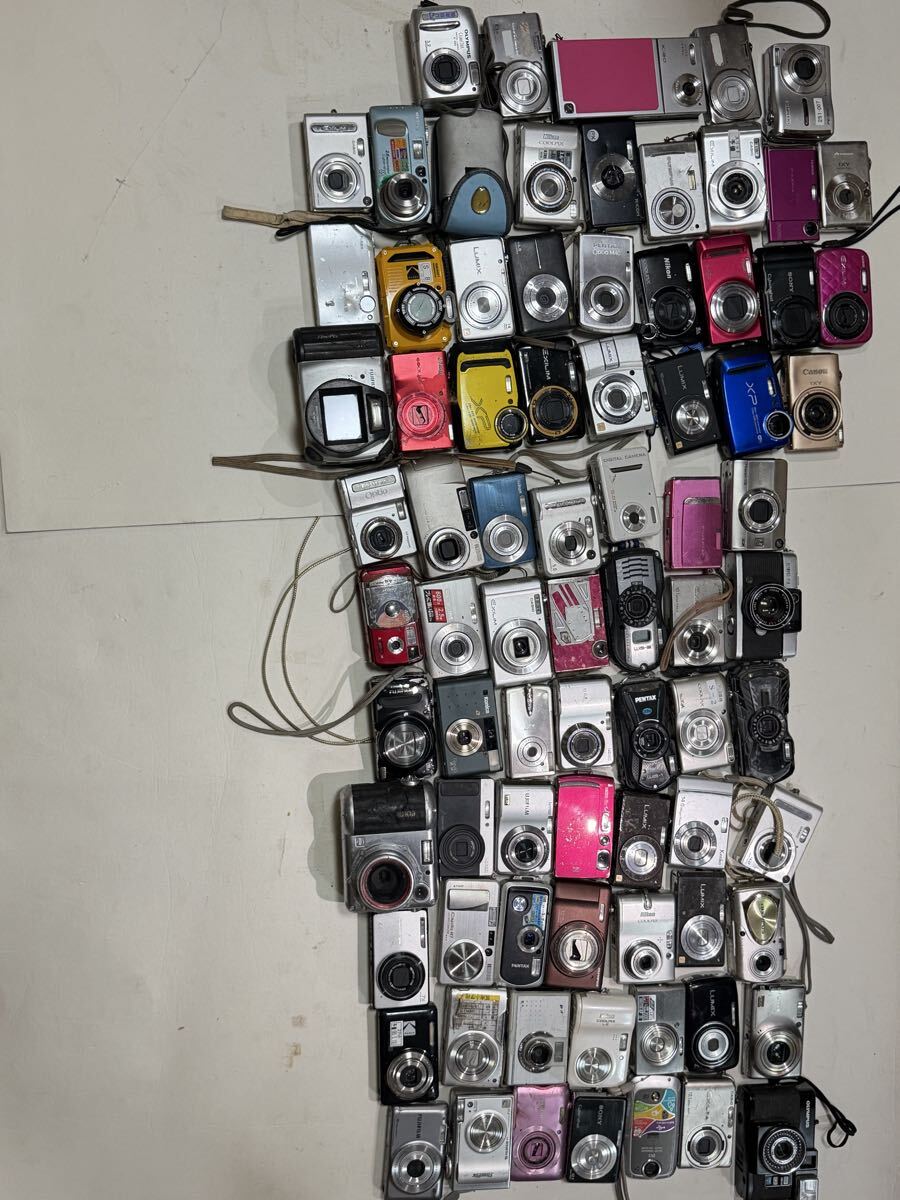 SONY / Nikon / Canon / Panasonic / FUJIFILM / Olympus / PENTAX / RICOH / CASIO コンパクトデジタ約80台 まとめ売り 大量 ジャンク品