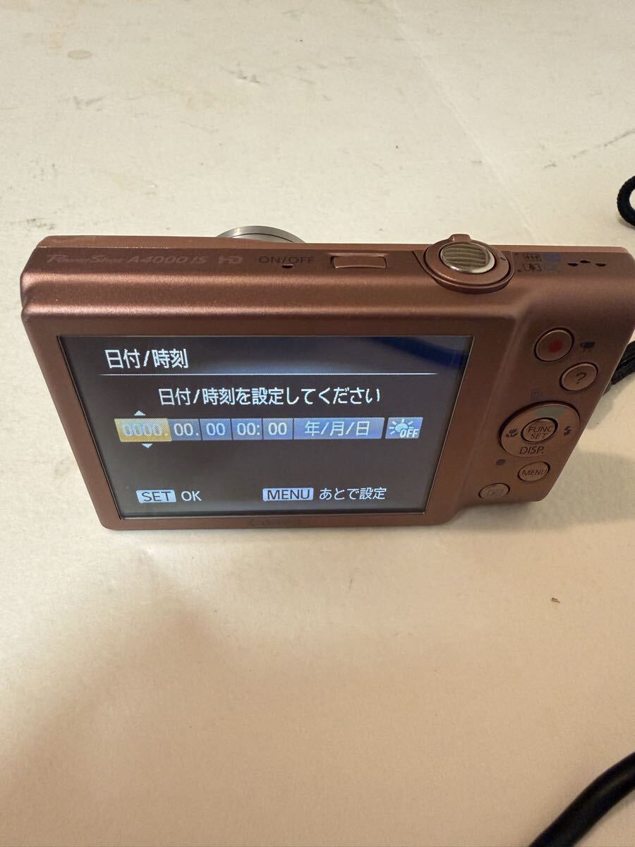 Canon PowerShot A4000 IS コンパクトデジタルカメラ 動作確認済み バッテリー付き 中古品