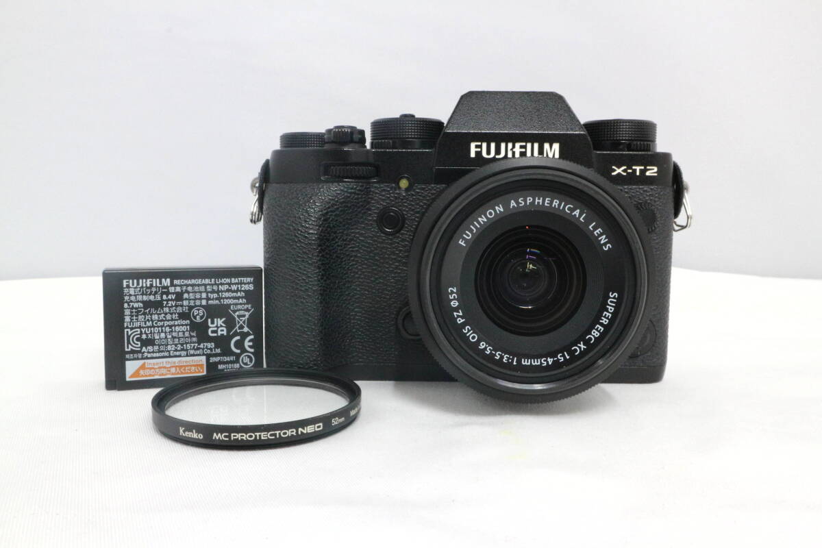 【動作未確認】FUJIFILM X-T2 / XC 15-45mm F3.5-5.6 OIS PZ 富士フイルム ミラーレス一眼 レンズセット 現状品 ジャンク 希少 Y278
